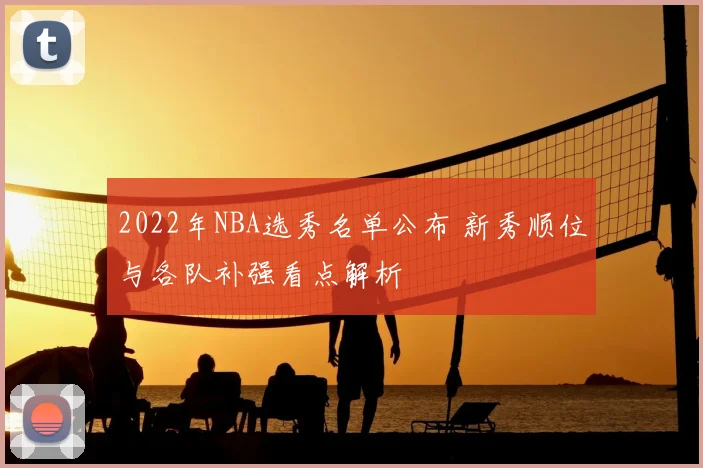 2022年NBA选秀名单公布 新秀顺位与各队补强看点解析